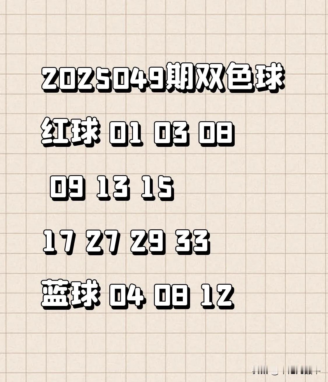 2025049期双色球
红球 01 03 08 09 13 15 17 27 2