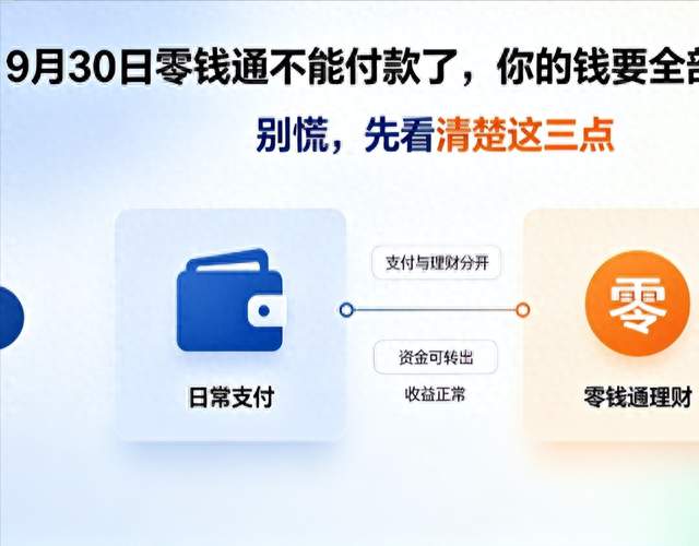 9月30日零钱通不能付款了，你的钱要全部取出吗