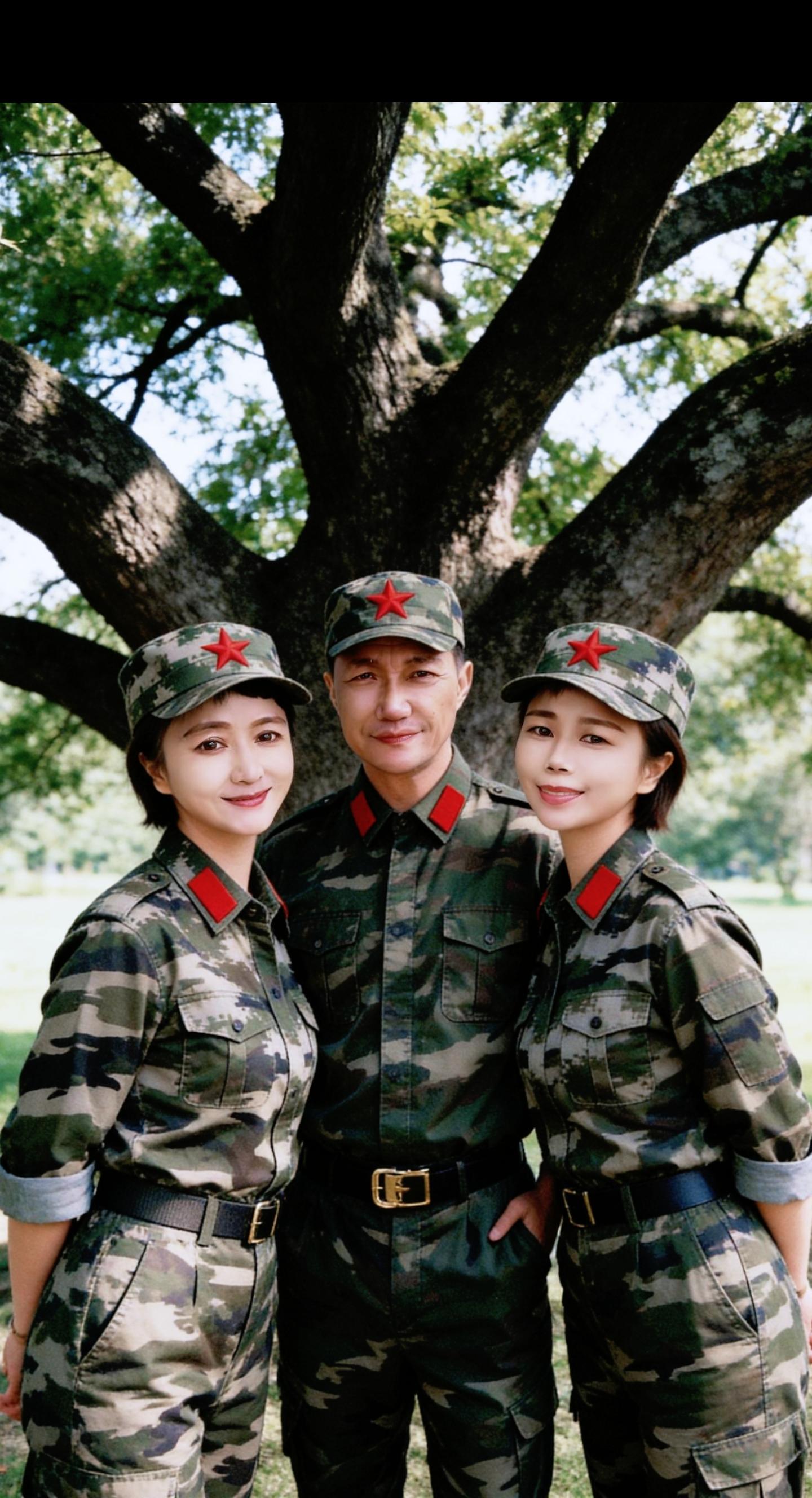 AI树下合影
