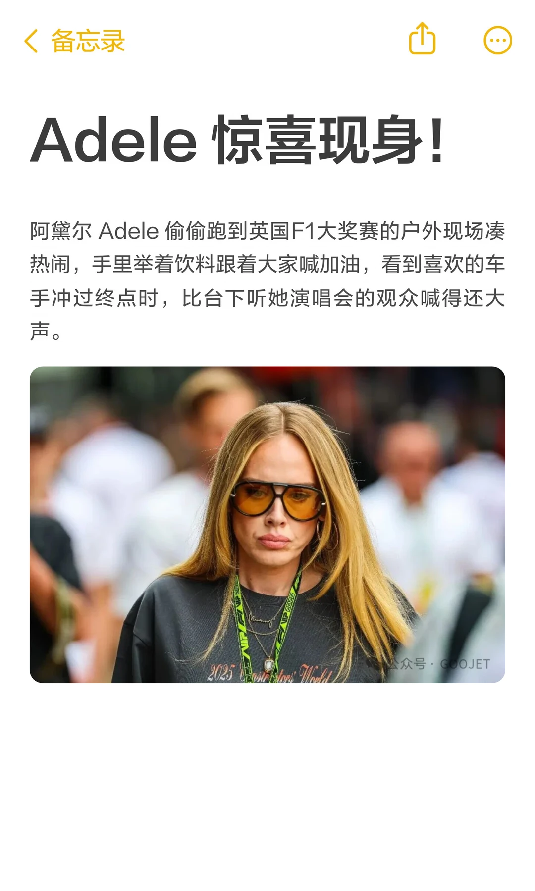 Adele 惊喜现身！