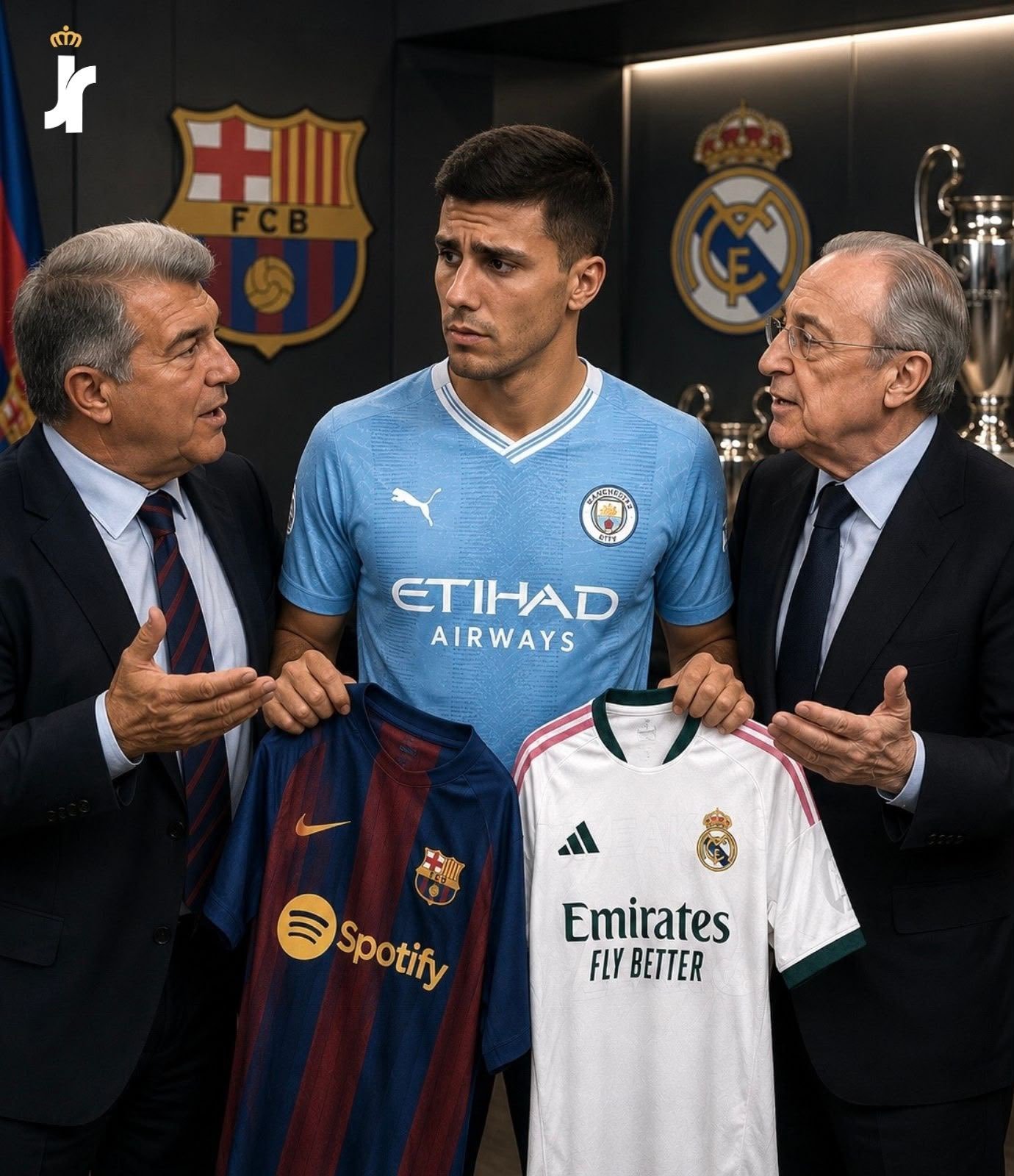 🚨Jijantes FC：罗德里已选择加盟巴萨。这位中场球员已认可弗里克的计划