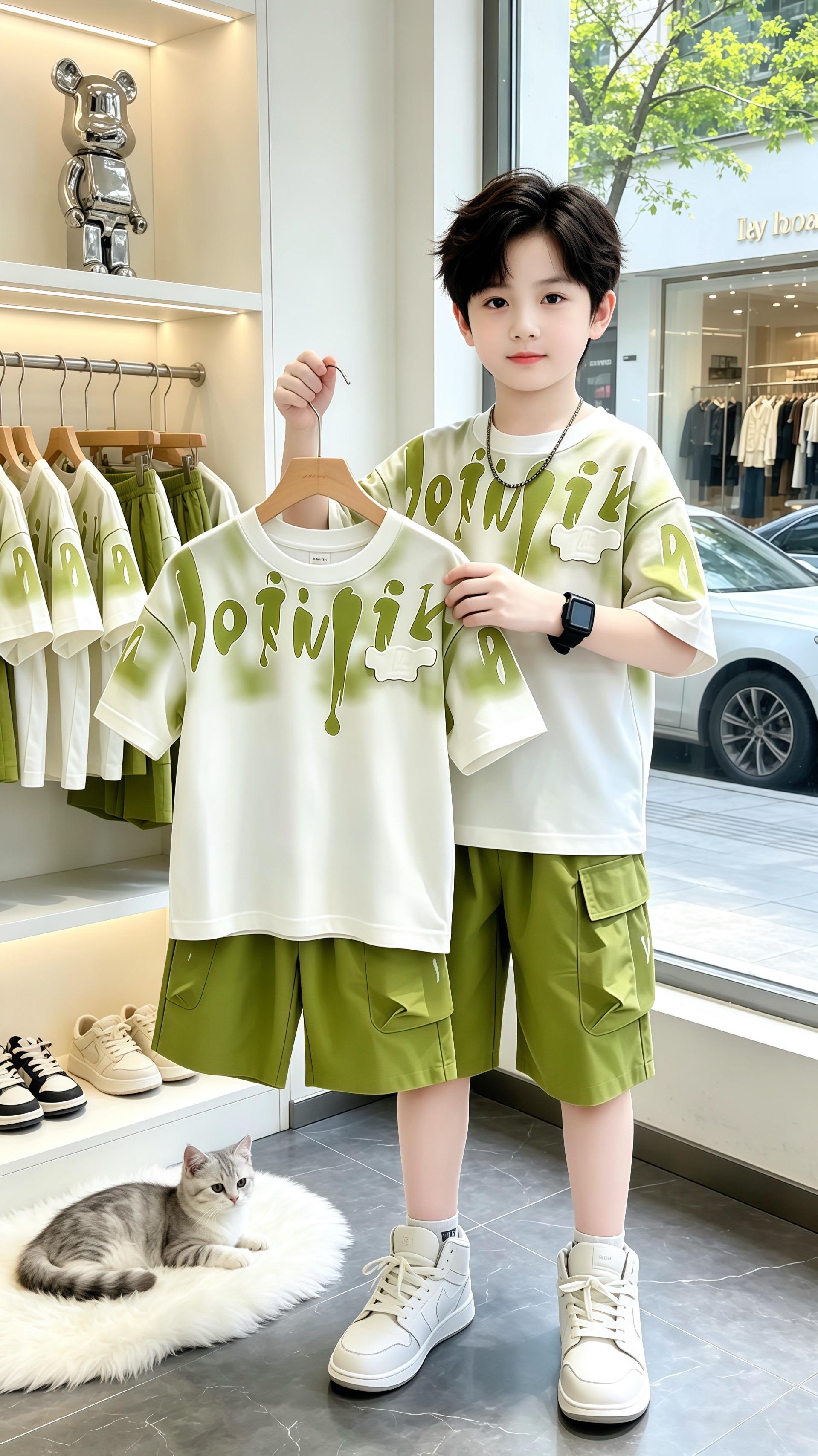 穿搭 高品质童装 夏季穿搭 男生穿搭 Ai