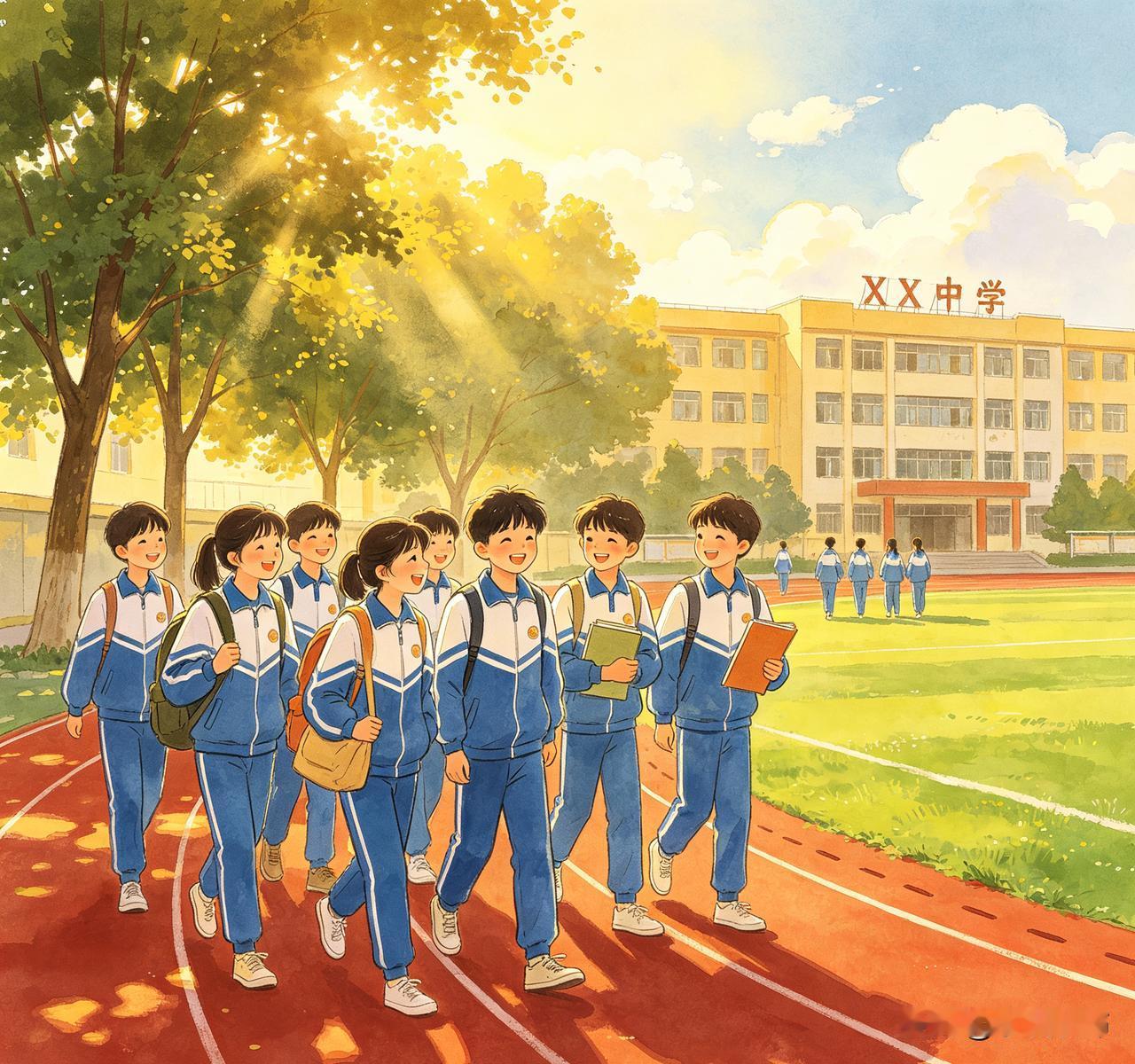 总在长大后怀念上学时光。那时日子简单纯粹，课堂的朗朗书声、课间的嬉笑打闹，还有并