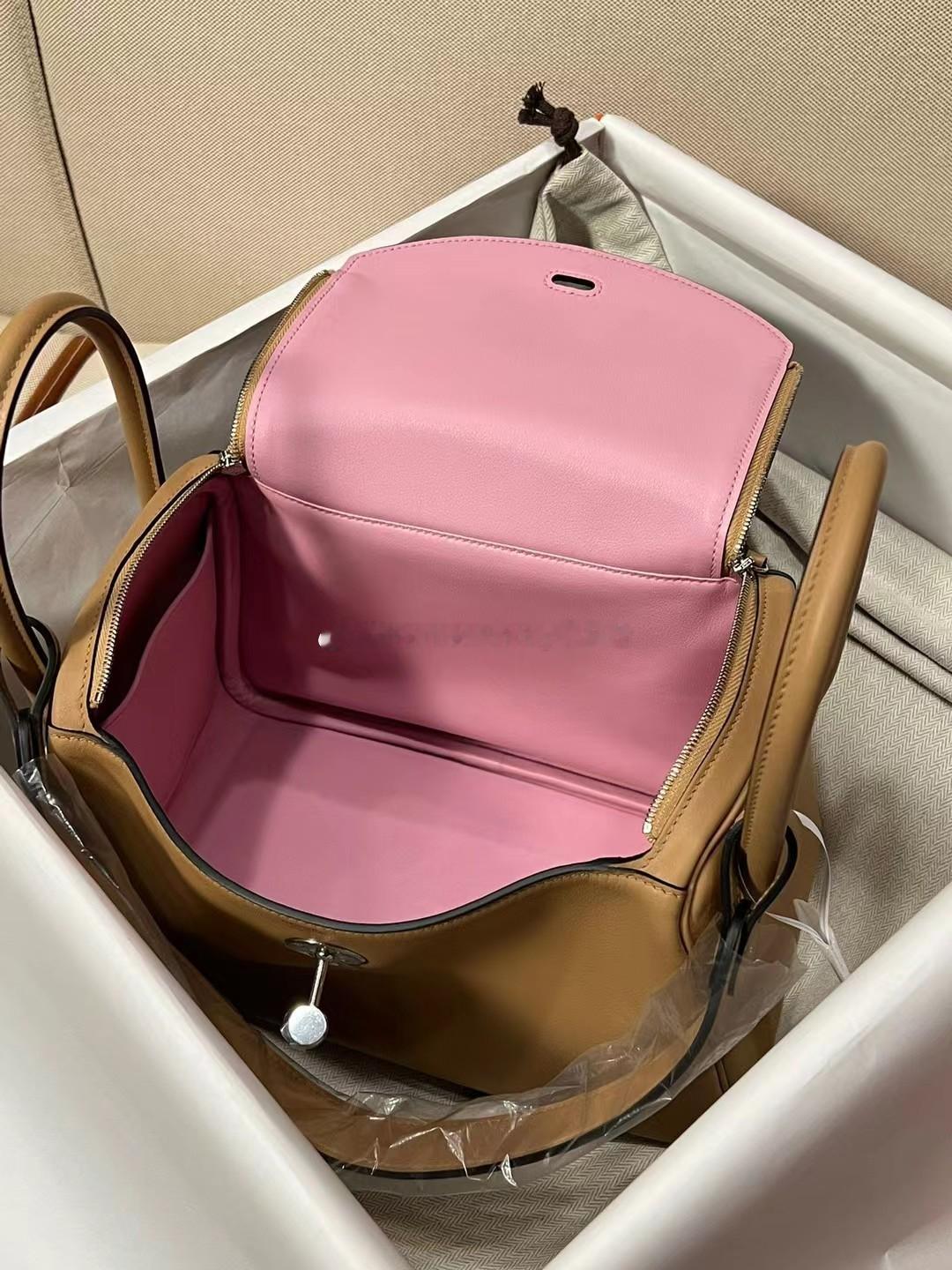 Lindy 26 Swift OM奶茶色（2022年新色）内拼X9锦葵紫 银扣