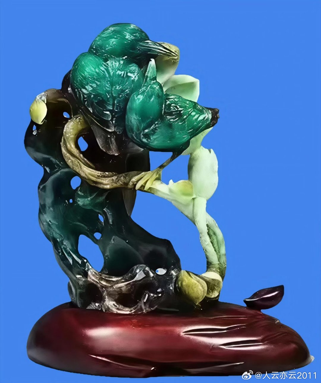 【今日宝贝选编】1精品独山玉摆件《青山看不厌》，2极品独山玉摆件《百年好合》，3