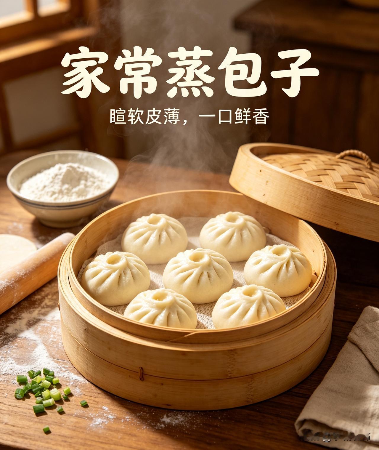面粉加酵母、温水，揉成光滑面团，放温暖处发酵至两倍大。调喜欢的肉馅或者素馅。
 