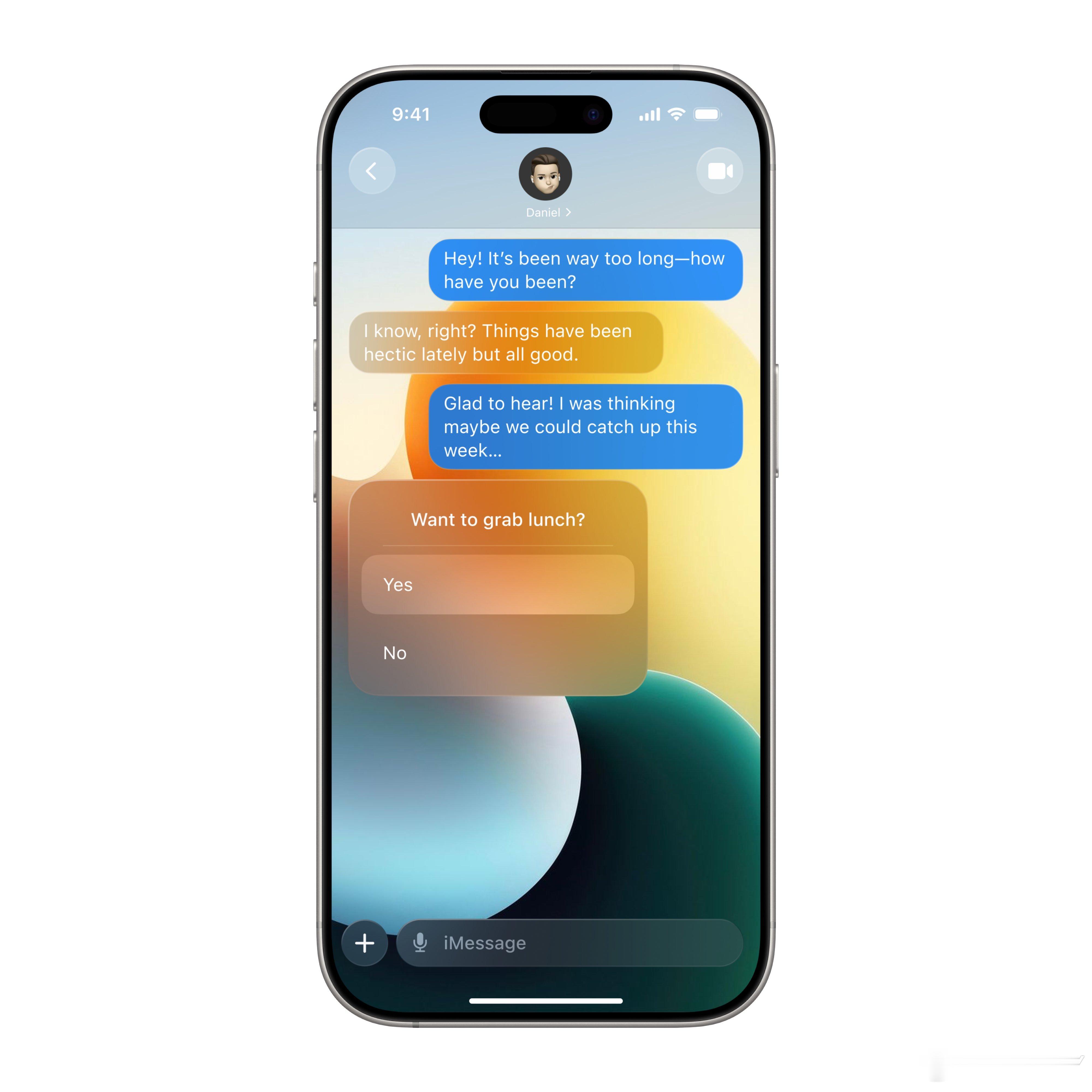 iOS 26 的 iMessage 功能将得到强化：新增投票和自定义聊天背景功能