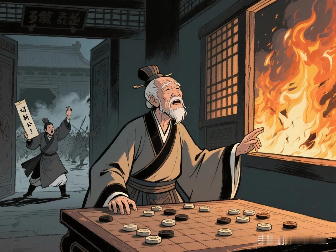 永康元年，六十九岁的张华推开棋盘，望向窗外骤起的火光。赵王司马伦的叛军已攻破宫门