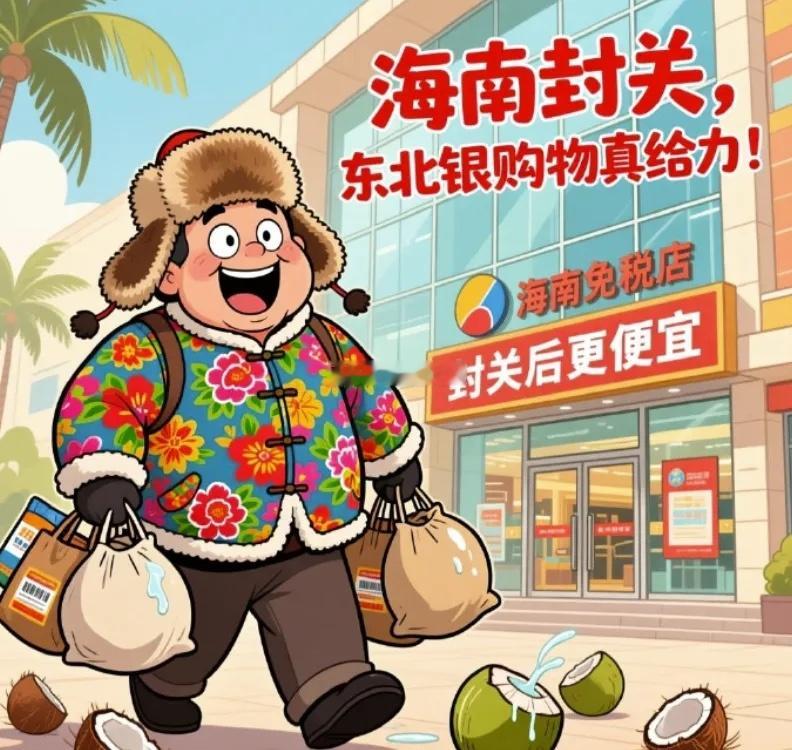 最近海南全岛封关的消息刷爆全网，不少人问：这波政策红利，是不是东北人先“赢麻了”