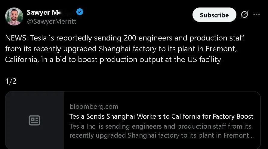 特斯拉加拿大全线大降价！背后真正赢家竟是中国，加拿大人直言感谢
 
特斯拉又降价
