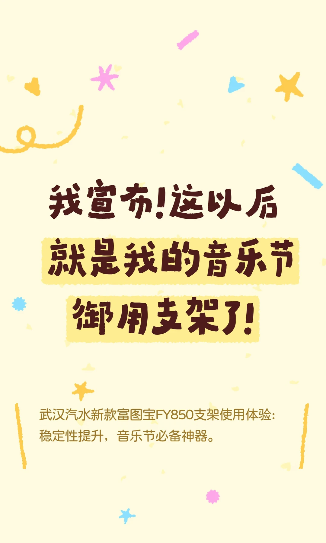 我宣布！这以后就是我的音乐节御用支架了！