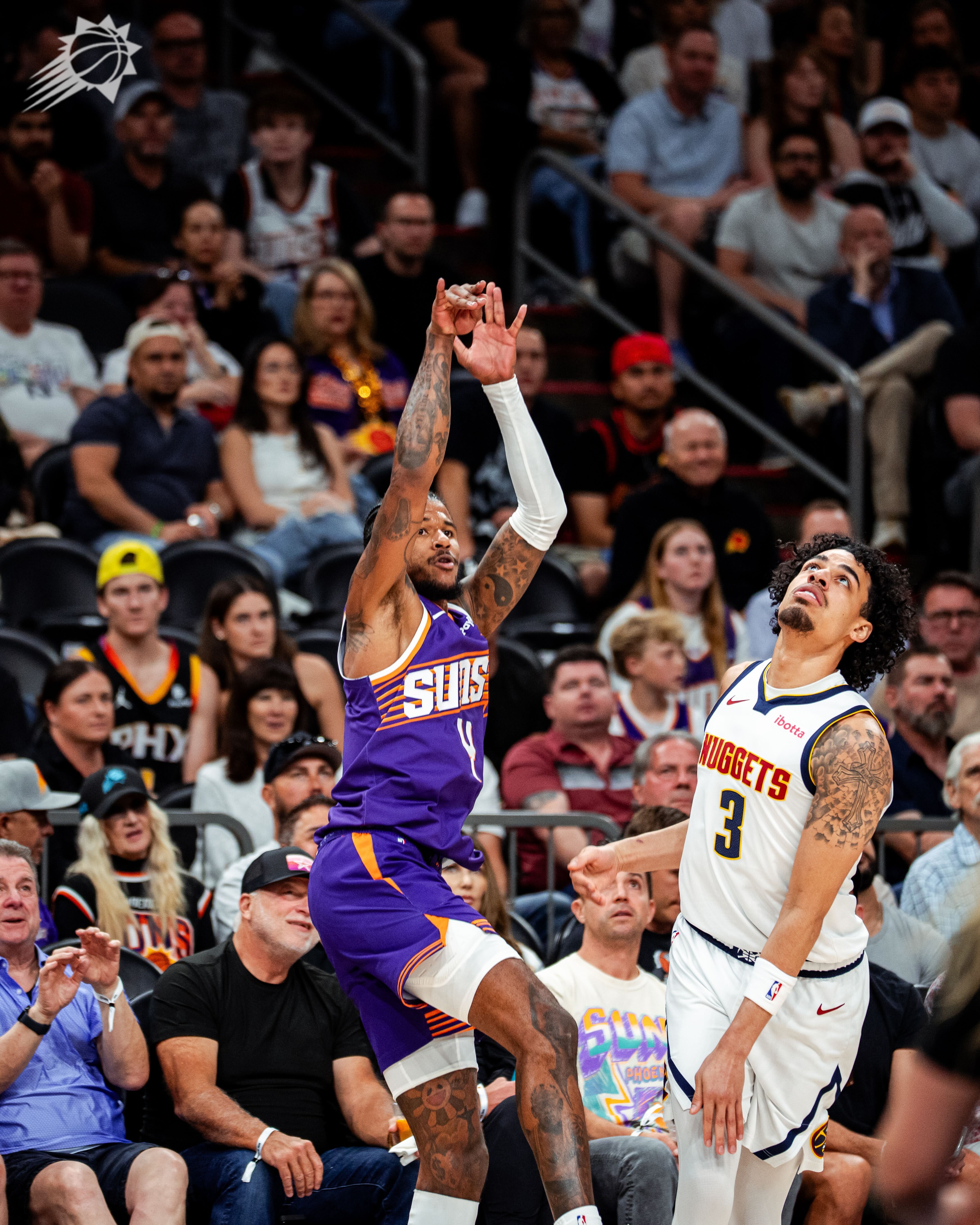 格林连续两记三分命中再次拉开比分！🔥🔥菲尼克斯太阳 ｜旭日东升 ｜掘金vs太