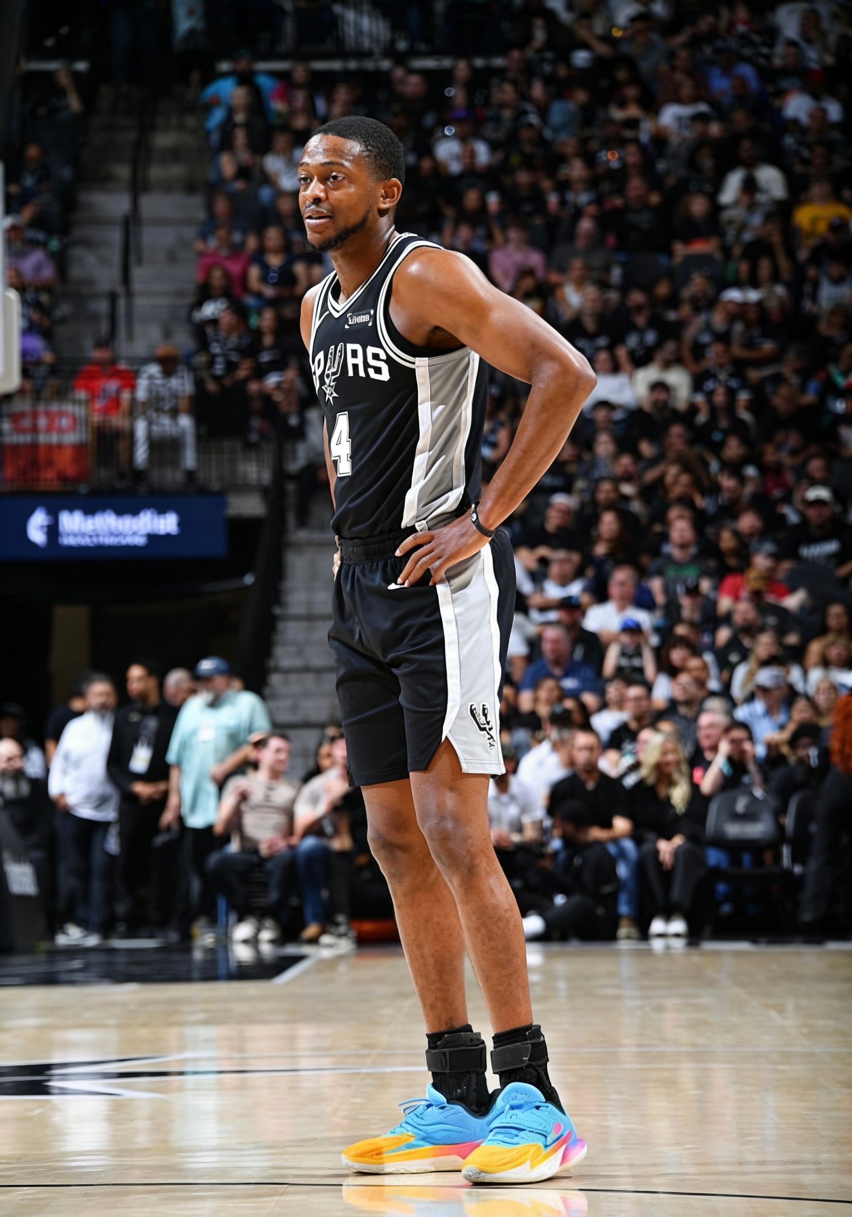 全场比赛结束！马刺主场134-119轻取步行者，拿到五连胜🎉马刺（53-18）