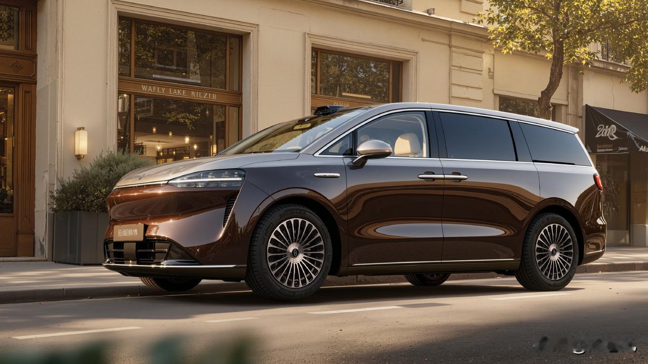 智界MPV渲染图来了。
外观就不评价了，反正买的人觉得好看就行。
这要是byd设