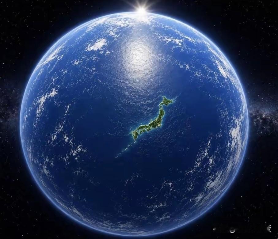 这是日本人期待的“和平”方式：地球正面只剩下日本一个国家…

日本某网友“异想天