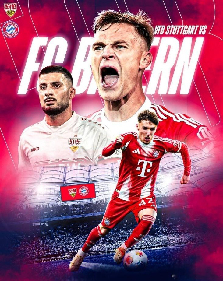 周六  德甲看法020  斯图加特 VS 拜仁慕尼黑斯图加特目前联赛第6位，本赛