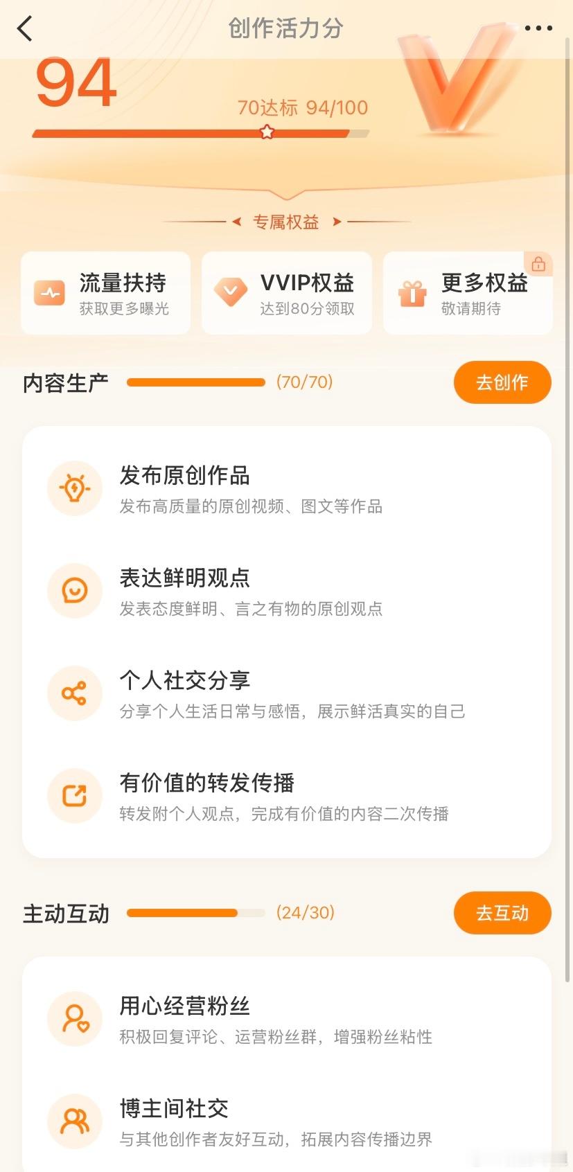 创作活力分94分。我觉得这个分数有点高了。如果我自己打分的话，我觉得就80分。 