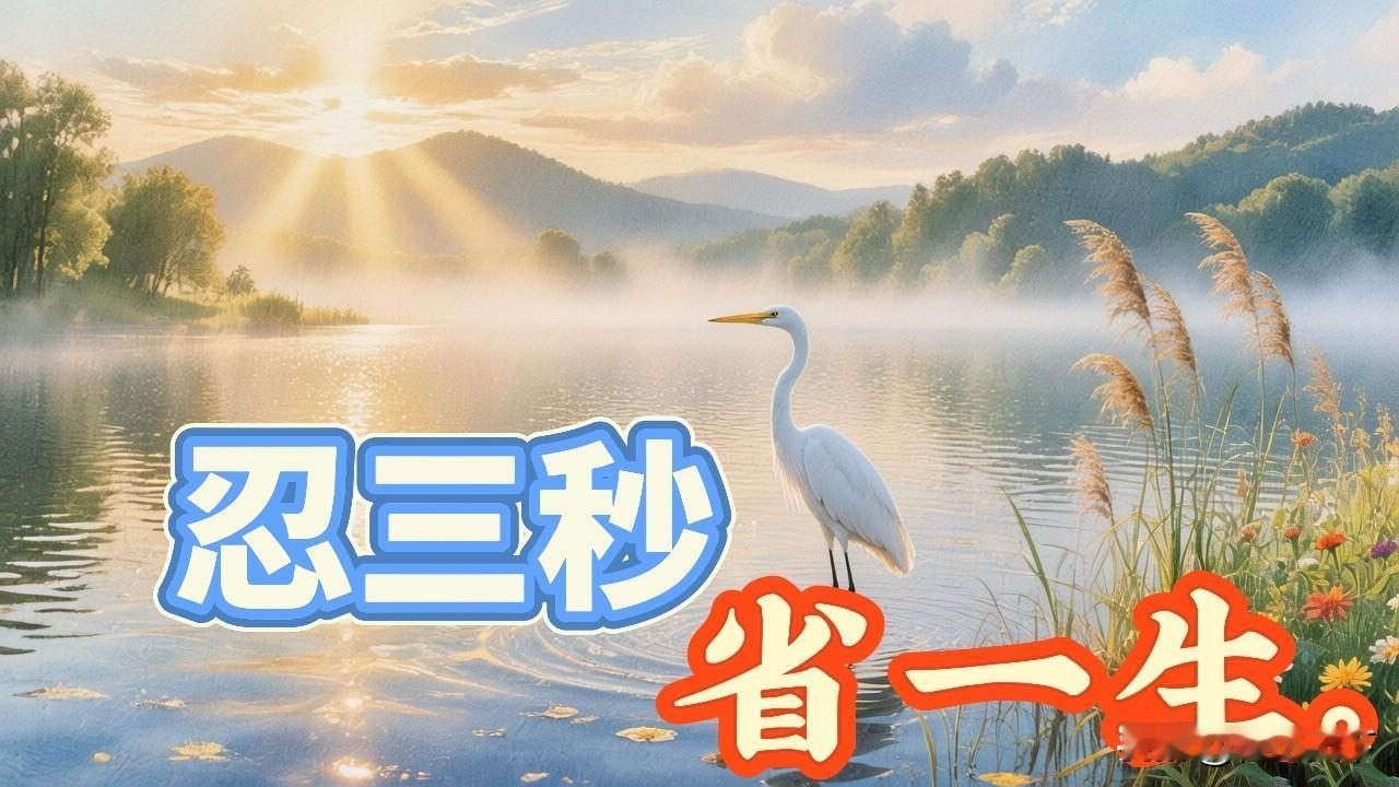 怒气上来了，先忍三秒，能省多少事

老程说句大实话。

人上了火，嘴就管不住了。