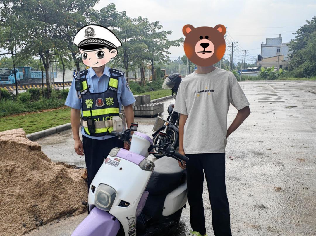 街头飙车耍酷？在清远行不通！清新交警接到市民举报，夜间路段有电动车炫技扰民。迅速