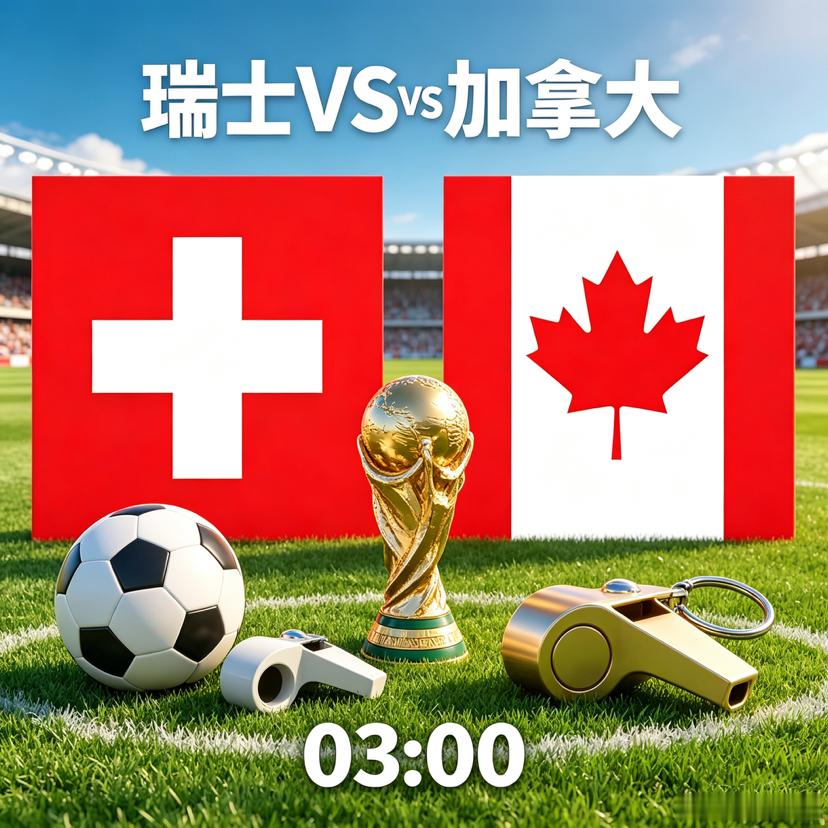美加墨世界杯 B组头名之争：瑞士经验压制加拿大主场火力私房菜➡️孙哥粉丝交流群瑞