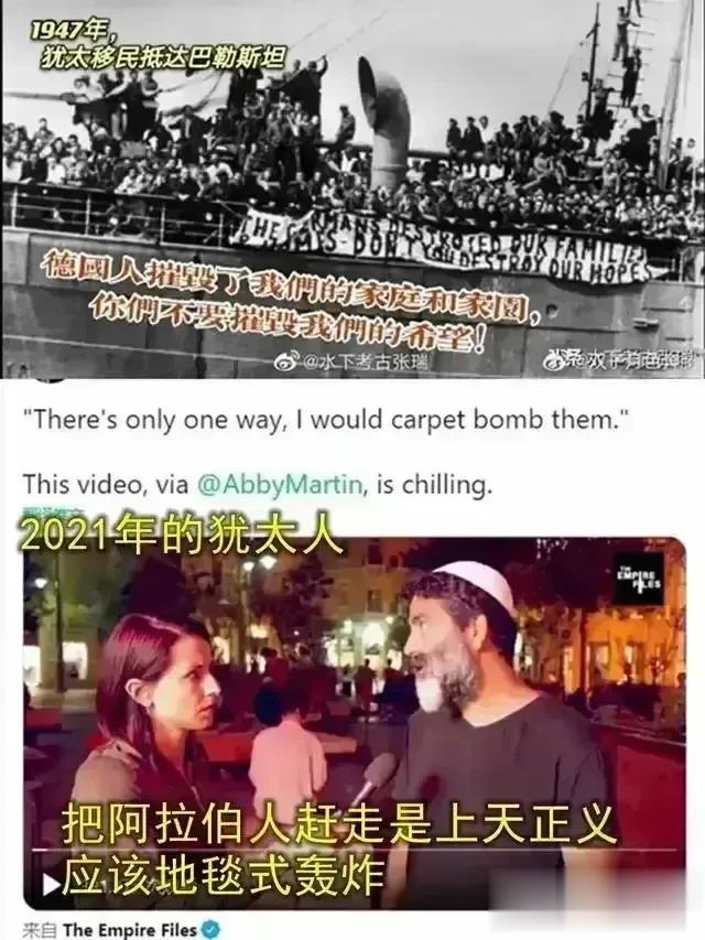 犹太人:“德国人摧毁了我们的家庭和家园，你们不要摧毁我们的希望！”  巴勒斯坦地
