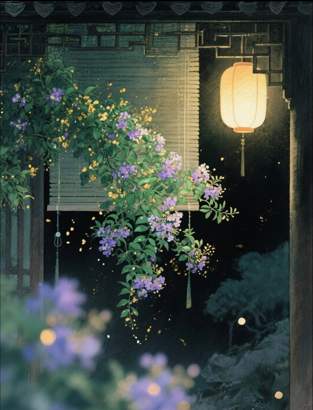 “  秋风一夜生庭草 …  ” 
