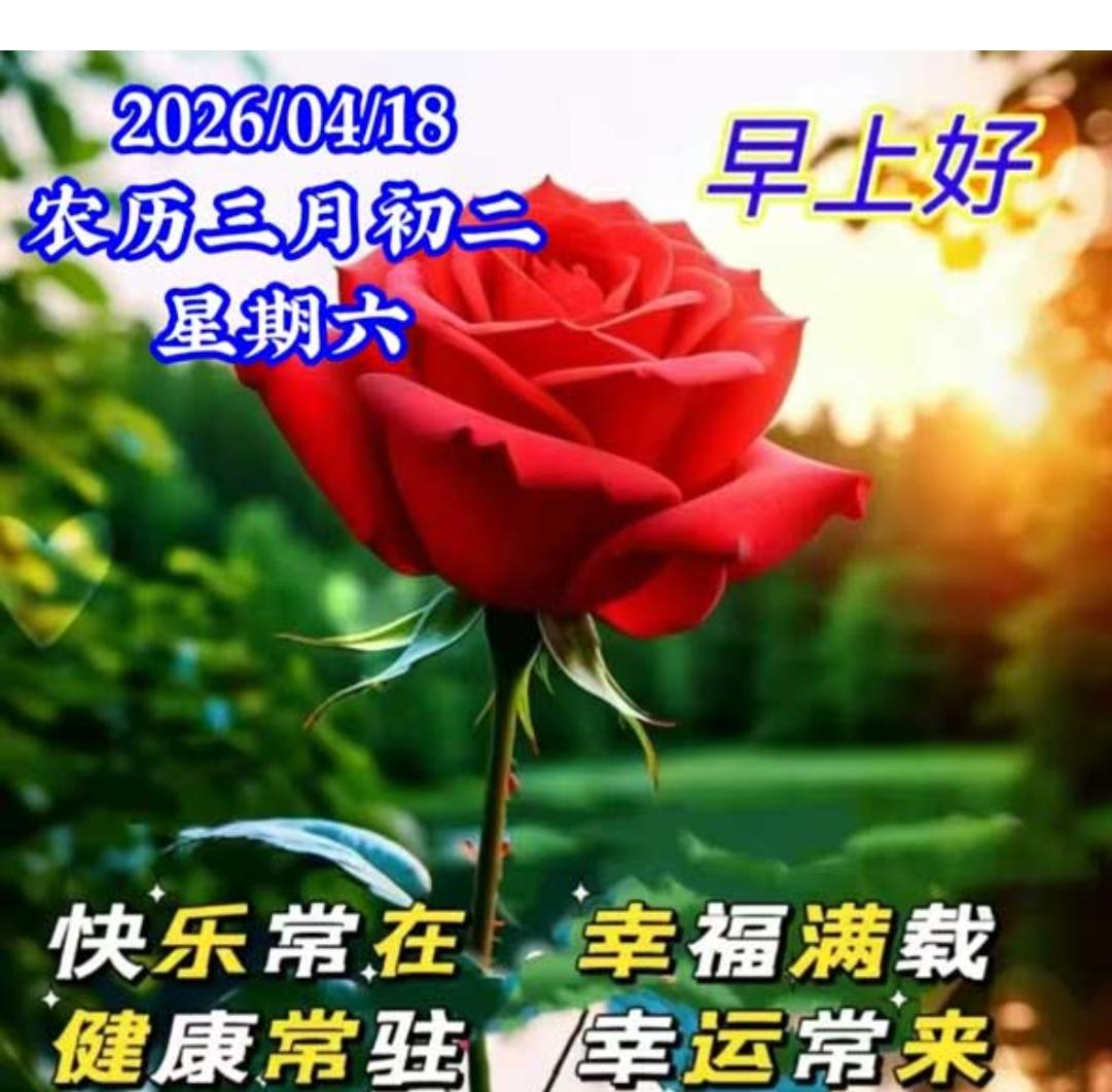 日出东方天天新，
美好一天又来临；
清晨祝福万事顺，
头条问候送安康；
人生难得