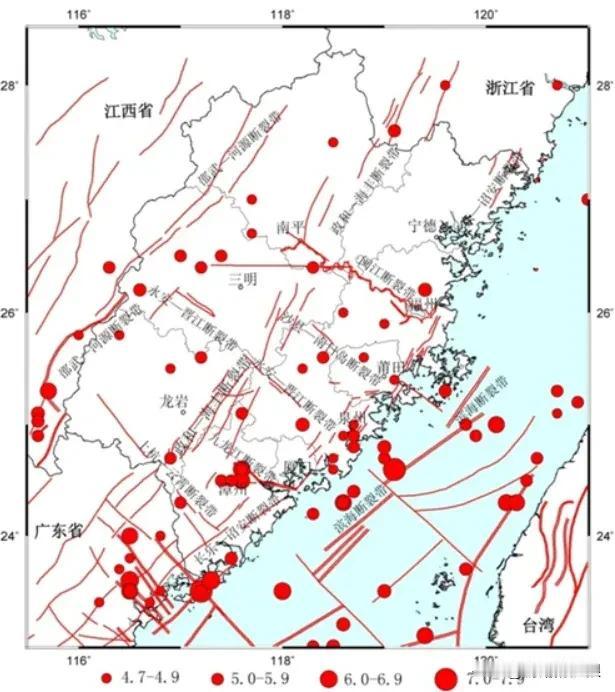 看完这张图，大家就应该知道为什么台湾整天地震了。而福建也是此前传的，预言中尚未再