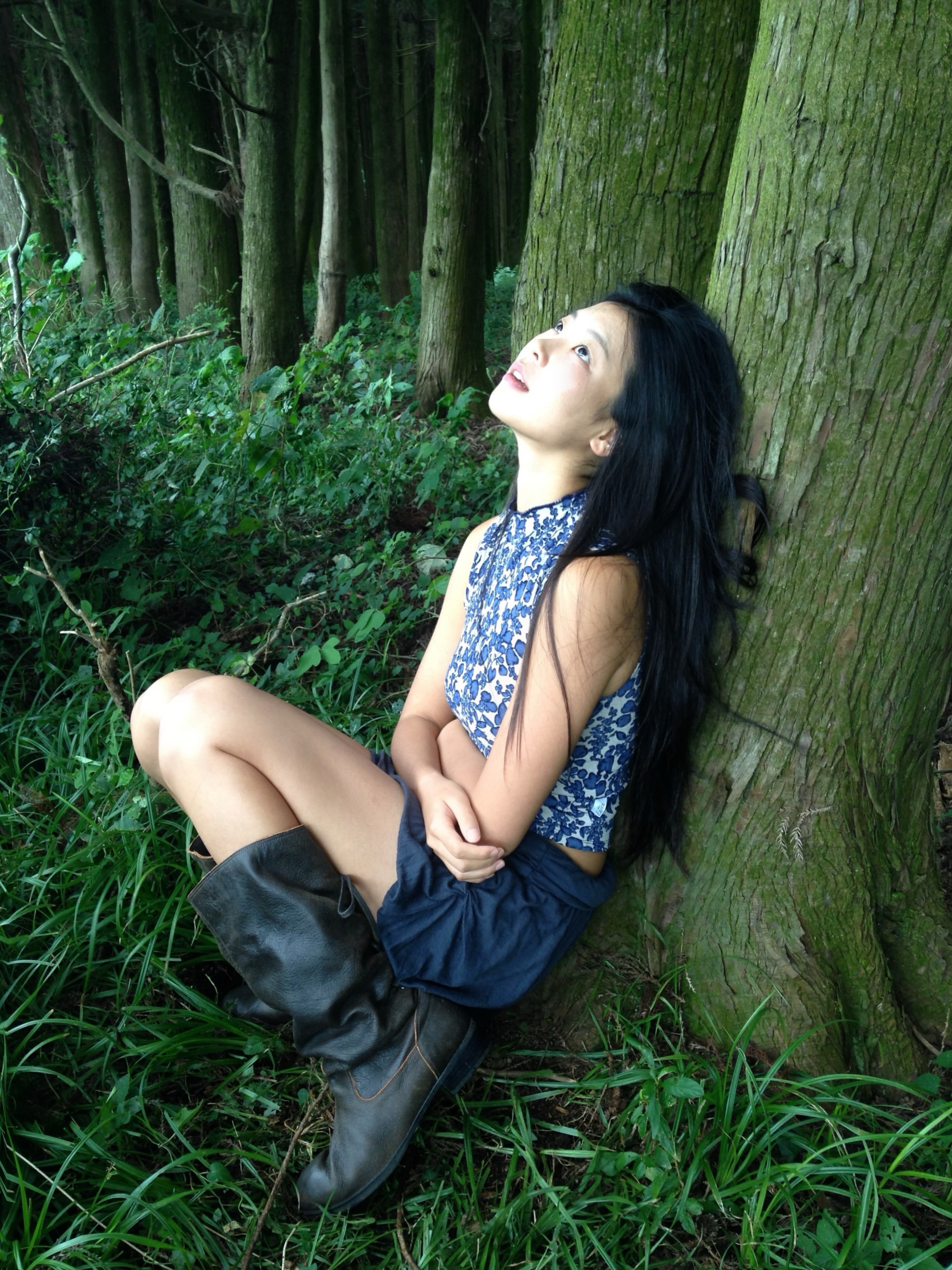 parkxunxu女孩与树林 ​​​