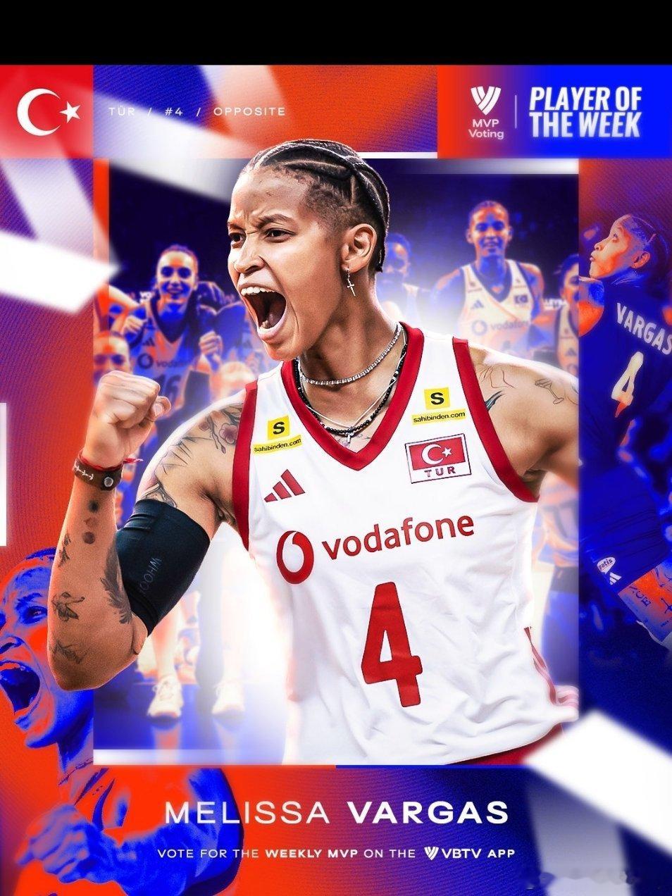 女排世联赛第二周最佳球员出炉→巴尔加斯🇹🇷。2026世界女排联赛国际排坛动态