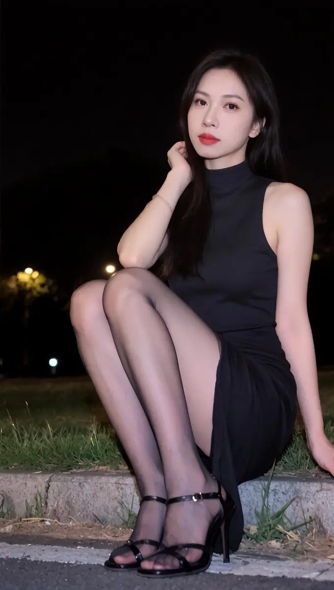 纯欲天花板 高跟黑色丝袜穿搭 穿出长腿美感 腿精本精 御姐控