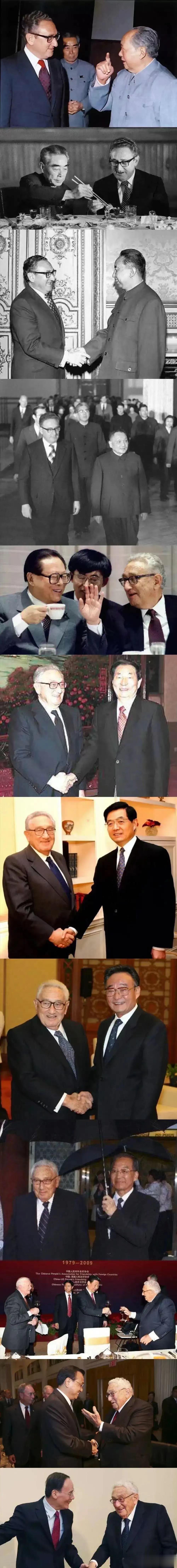 基辛格博士几乎与新中国的领导人都见过面。

这就是为什么中国宁愿见基辛格这个前国
