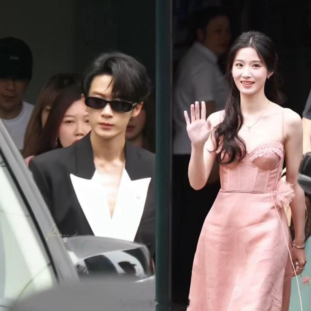檀健次卢昱晓芒果招商会上班檀健次卢昱晓芒果招商会上班路透 檀健次卢昱晓芒果招商会