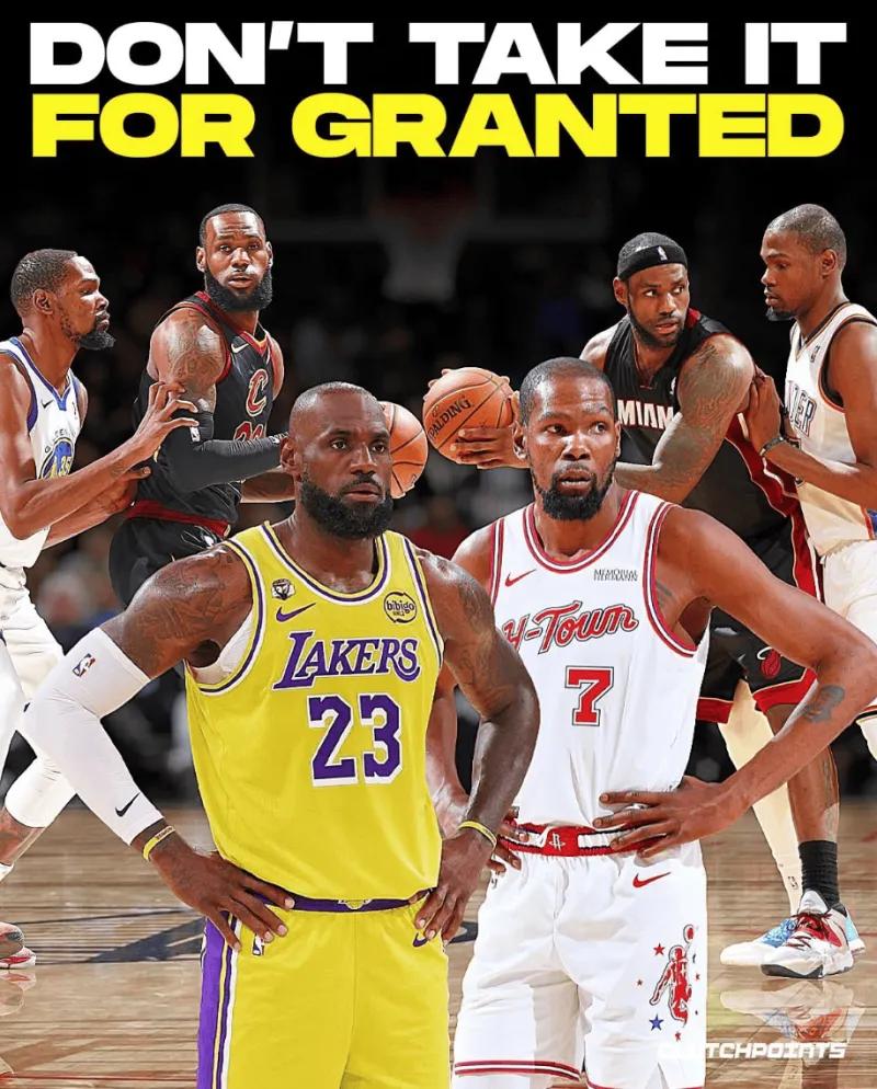 别把詹姆斯对决杜兰特视为理所当然，对决愈发稀有
03月22日讯 近日，美媒Clu