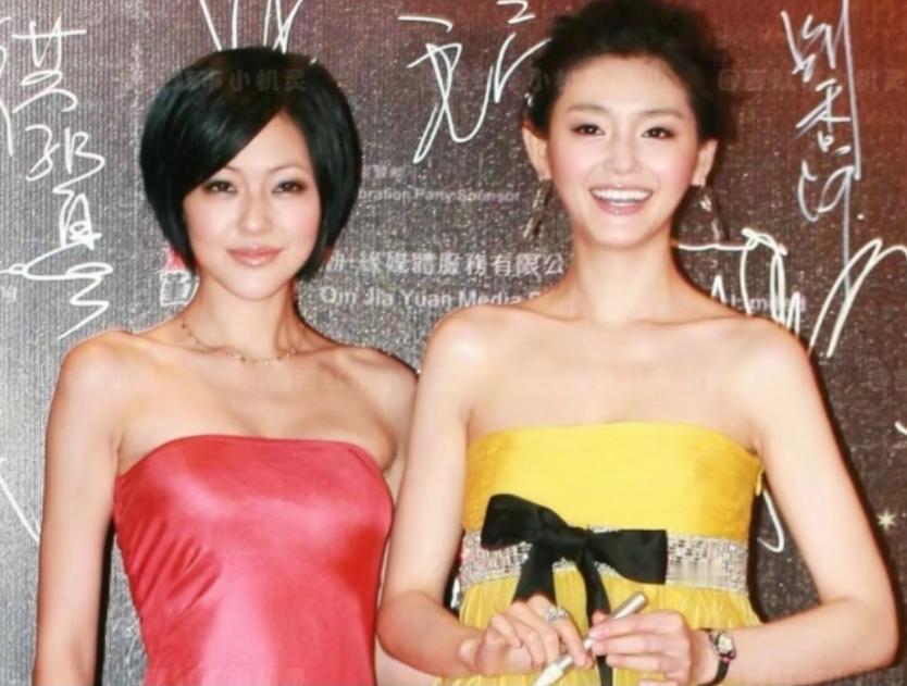 说来挺奇怪的，小 S 腰身纤细，是标准的杨柳细腰，穿上大红裙子，身材比大 S 还