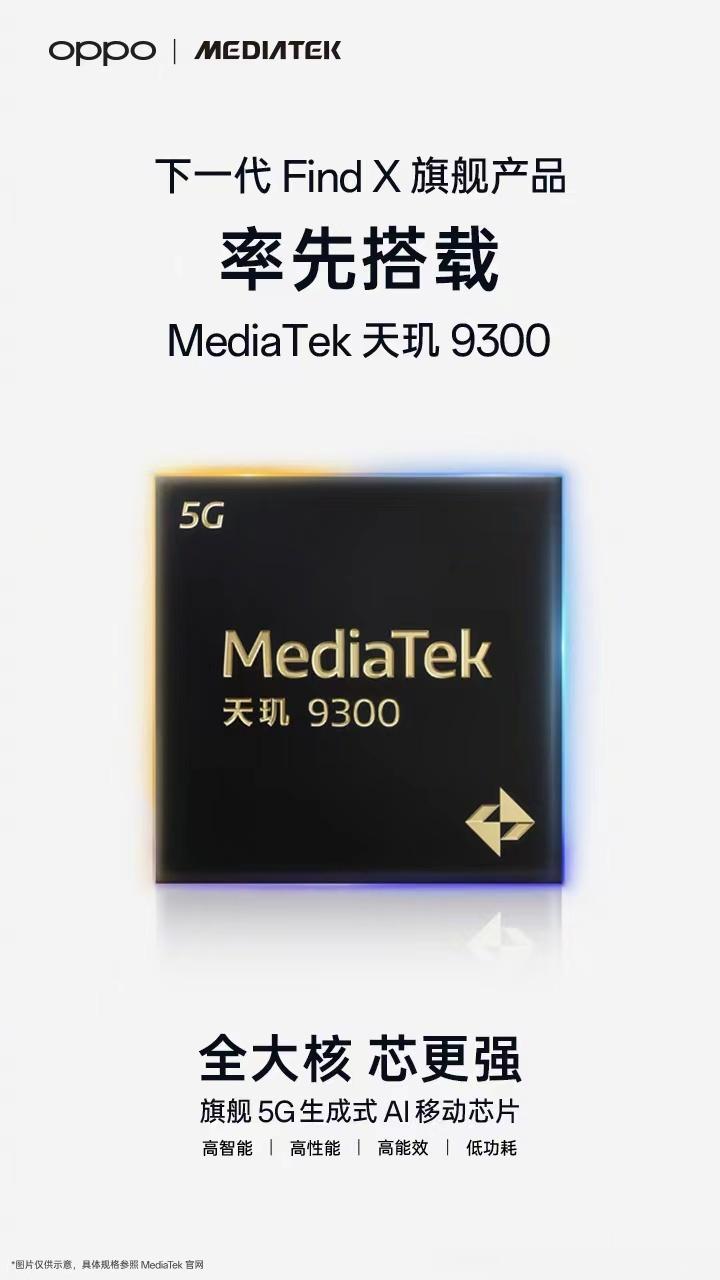 OPPO Find  X系列 提前搭载天玑9300平台芯片，这次OPPO 又走在
