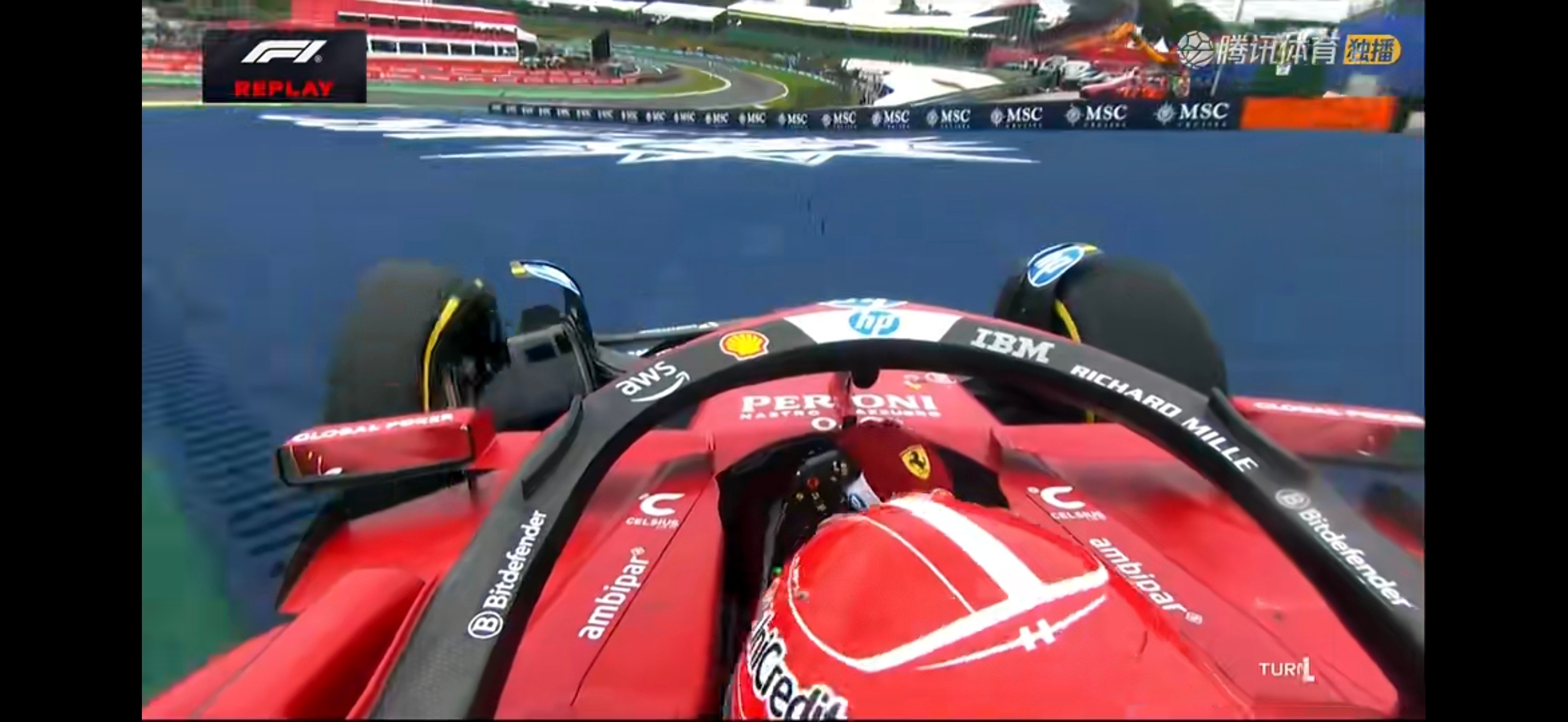 还好我暂停了！不然下一秒乐扣就要退赛了[泪]倒霉孩子！！2025f1圣保罗大奖赛