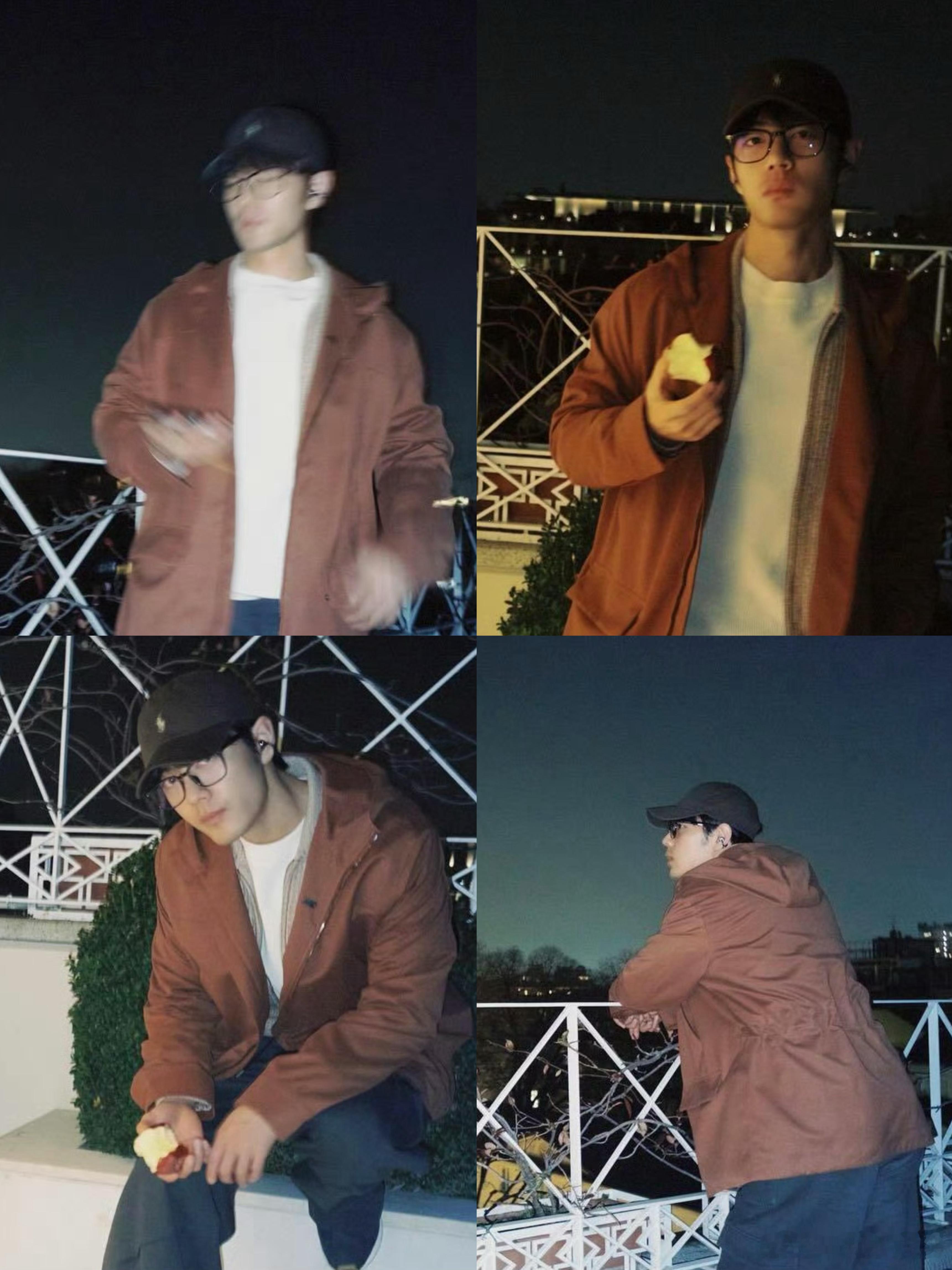 肖战ins年更博主终于给海外粉丝喂粮了！落地米兰就看上夜景啃上苹果还收到了品牌的