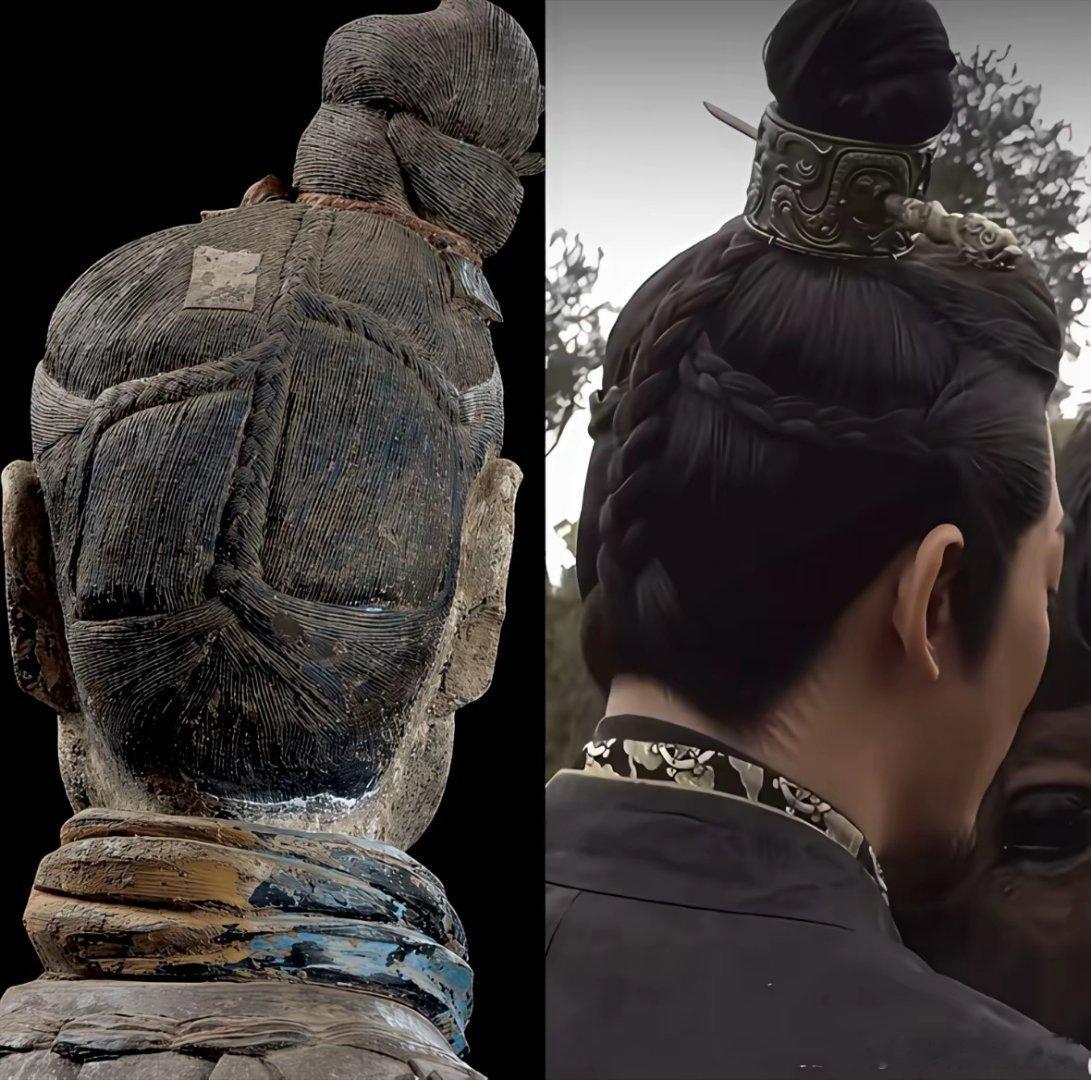 寻秦记电影版，先不论剧情至少秦王造型是用心的，细节拉满秦王的歪辫，很多人以为是他