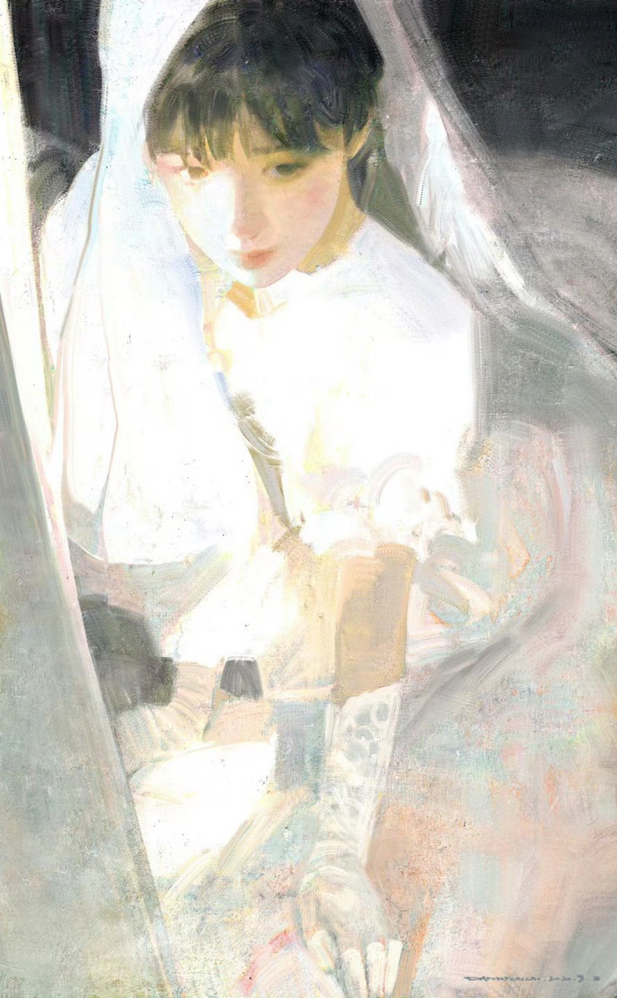 会发光的白调子系列🎨/青年艺术家DannyLaiLai艺术达人次元艺术家