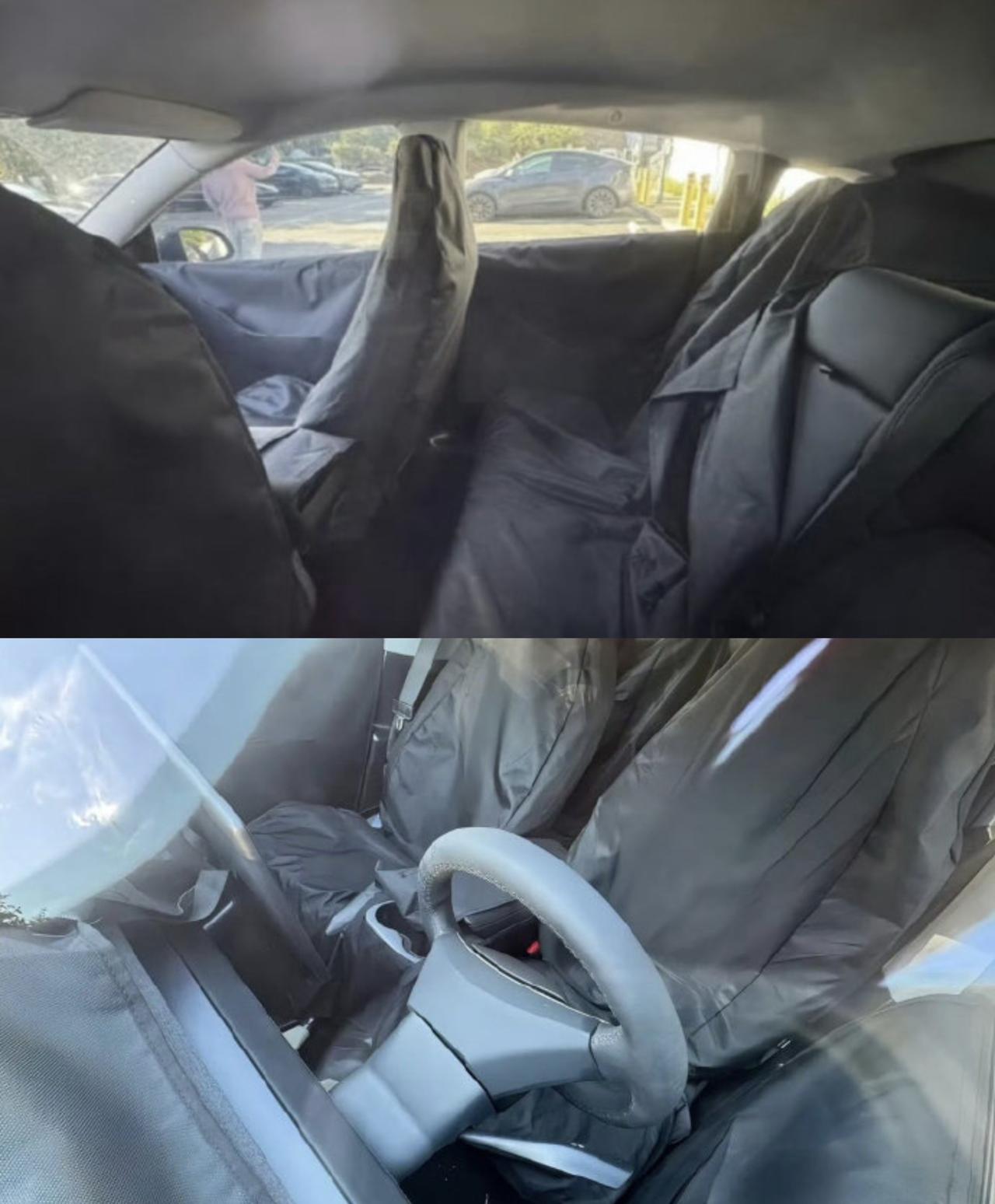 廉价版特斯拉Model Y
没有全景天窗
没有后排屏幕
没有贯穿灯带？
没有中间