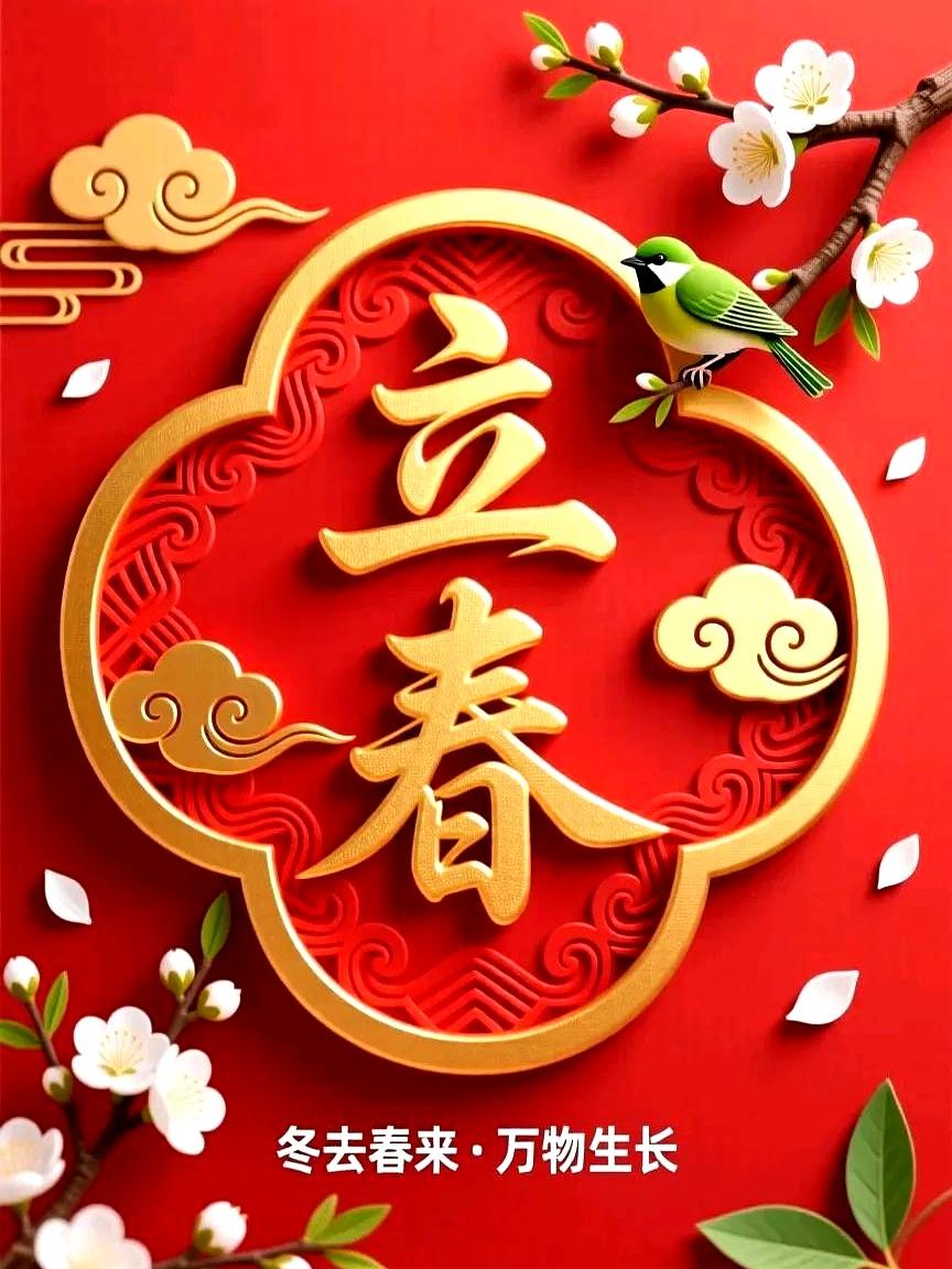 手机里又被“立春”刷屏了，一句“一年四季春为首，万事皆不愁”，看得我直摇头。
这