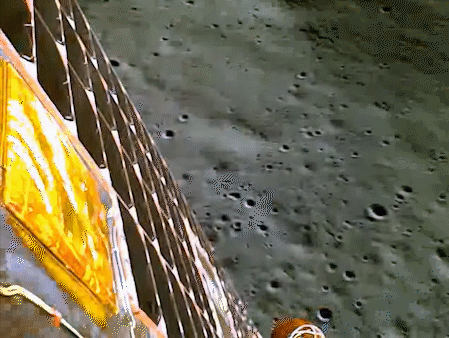 印度月船三号着陆器机动避障飞行 ​​​