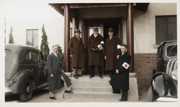 这张照片是1937年南京安全区国际委员会成员的珍贵合影，中间是约翰·拉贝，德国人