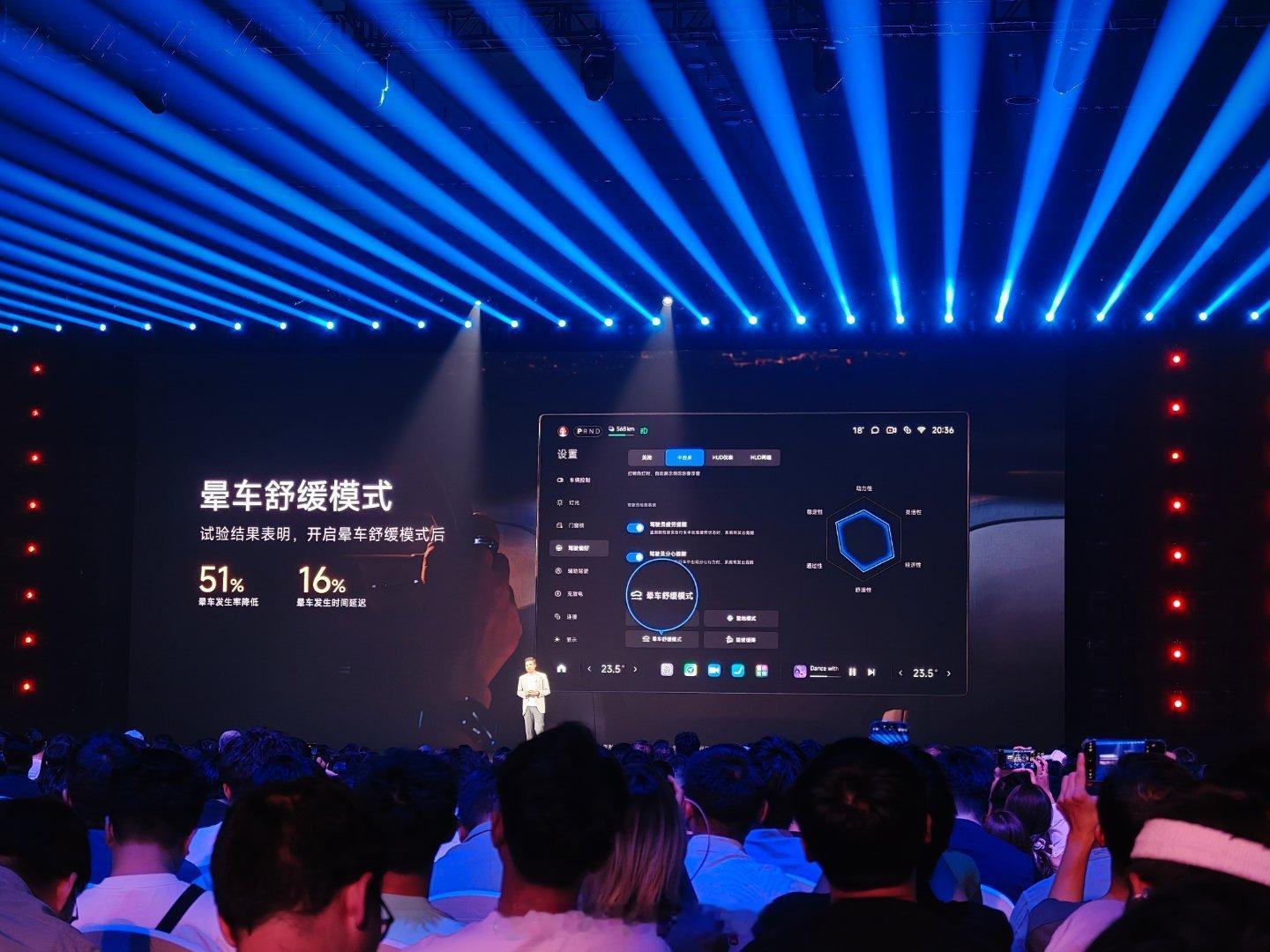 小米YU7这个晕车舒缓模式体验相当好小米发布会 ​​​