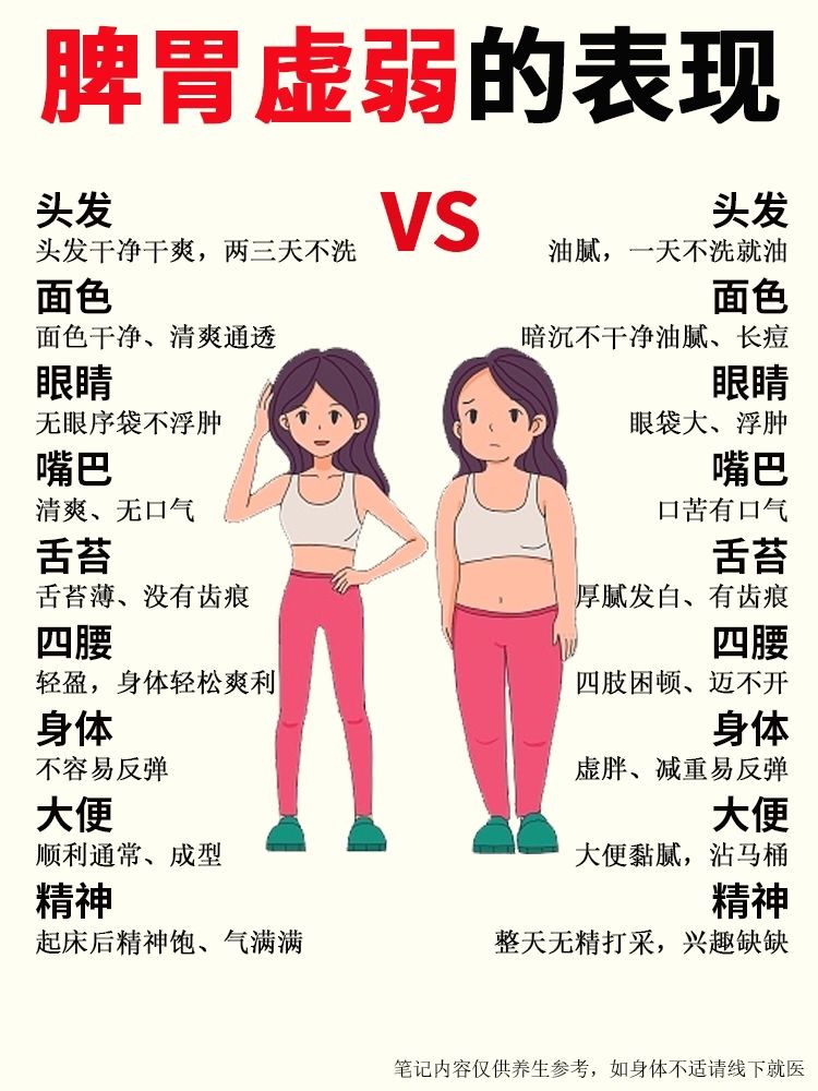 脾胃虚弱，舌苔厚腻湿气重