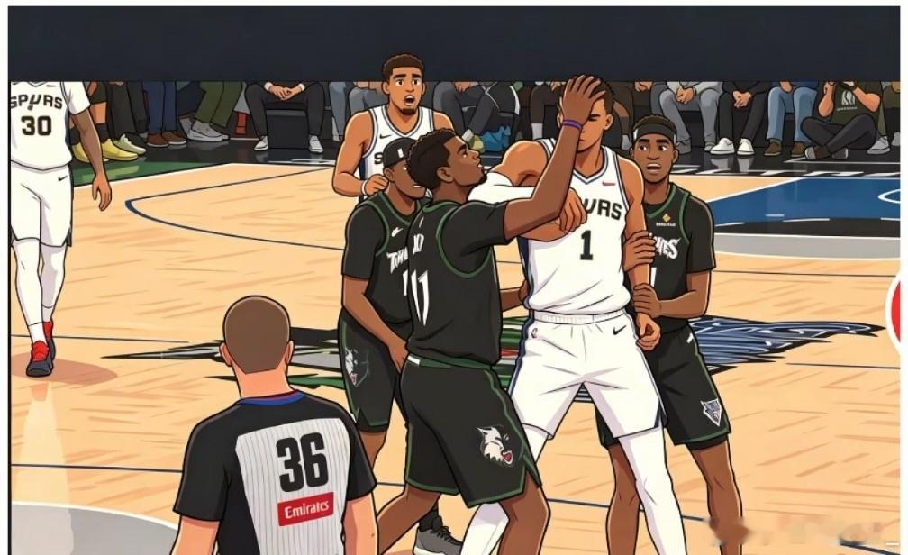 文班亚马可能被禁赛一场 名记:NBA明天将审查文班肘击里德喉部的动作 可能会有禁