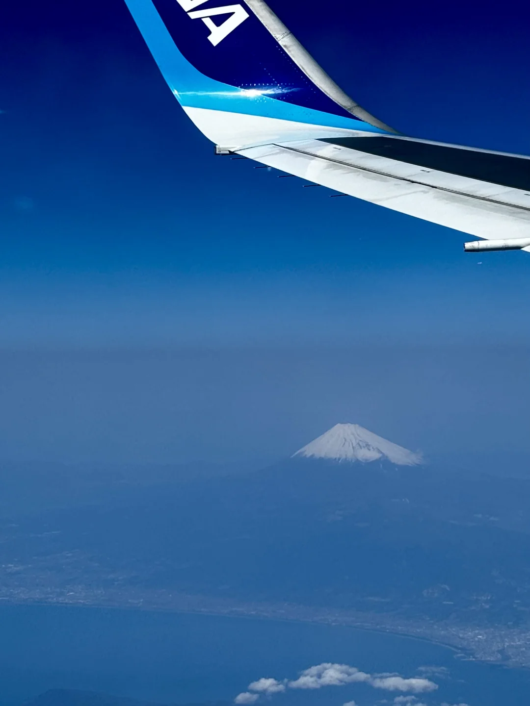 看到富士山咯~