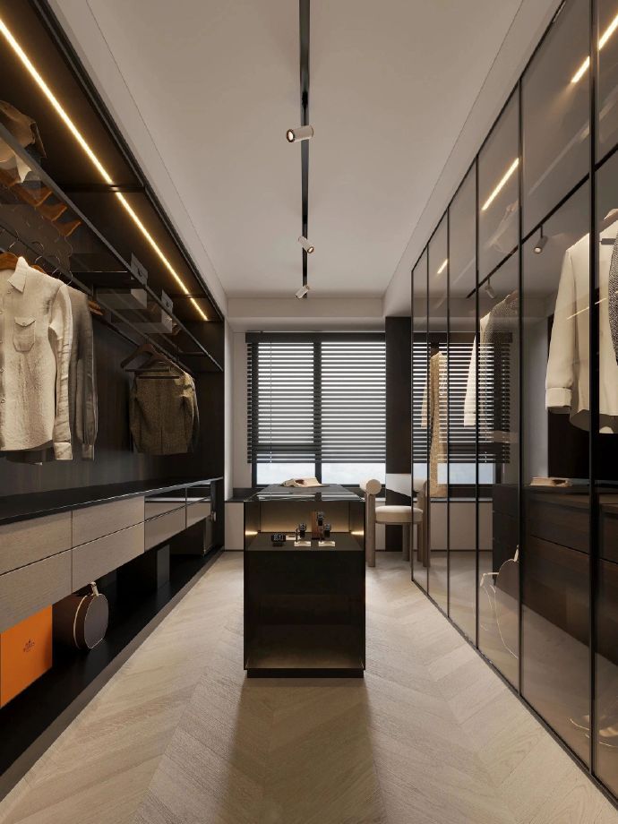 9款衣帽间设计，意式极简轻奢，拿捏高级感！ ​​​