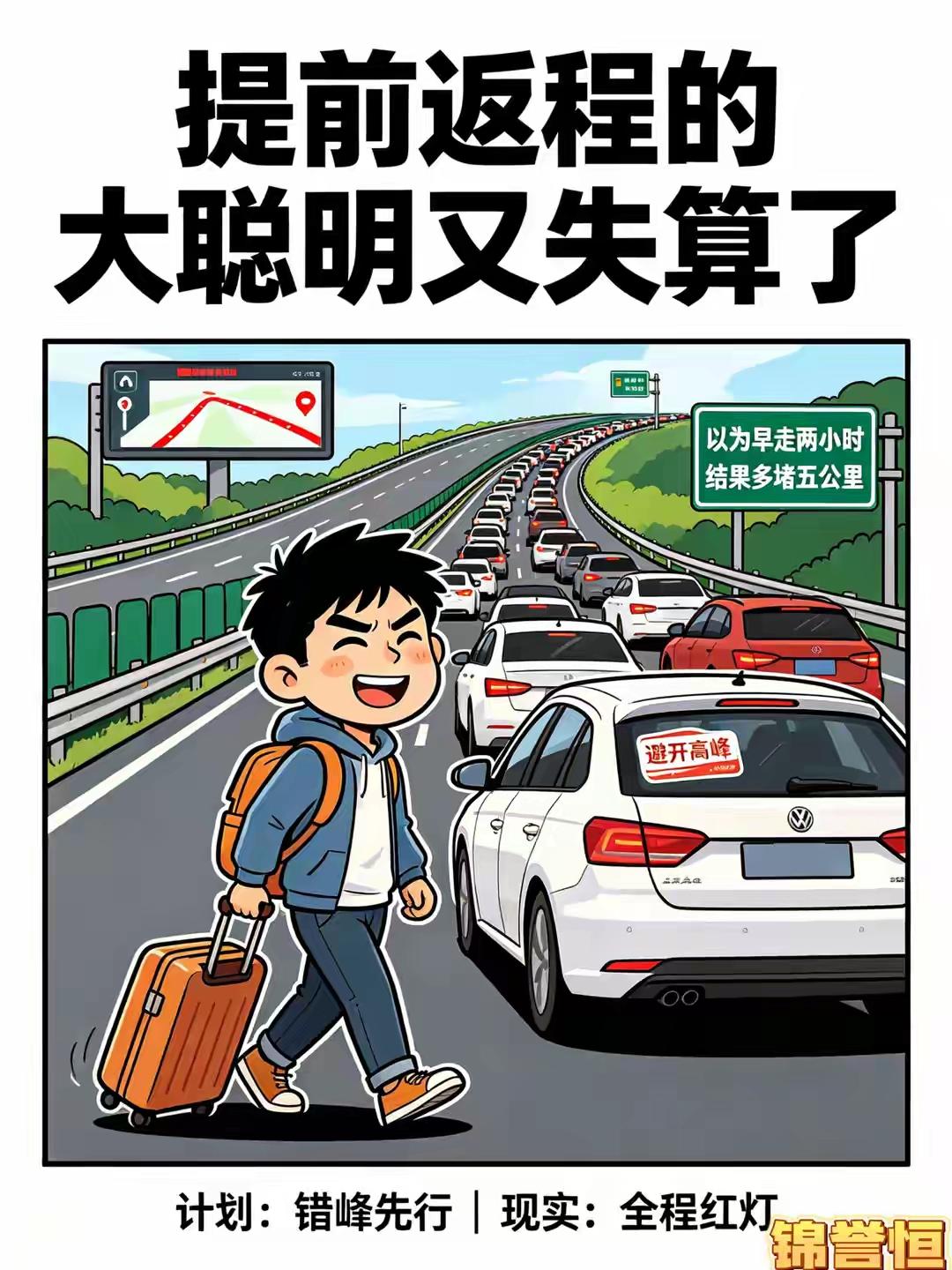 第一批返程的“大聪明”又失算了 第一批返程的“大聪明”又失算了
国庆长假刚到5号